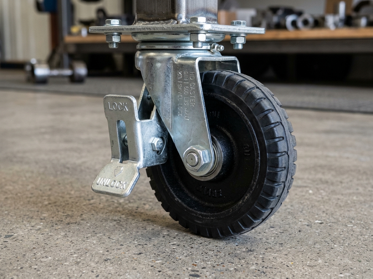 Heavy Duty Polyurethane Caster with Brake